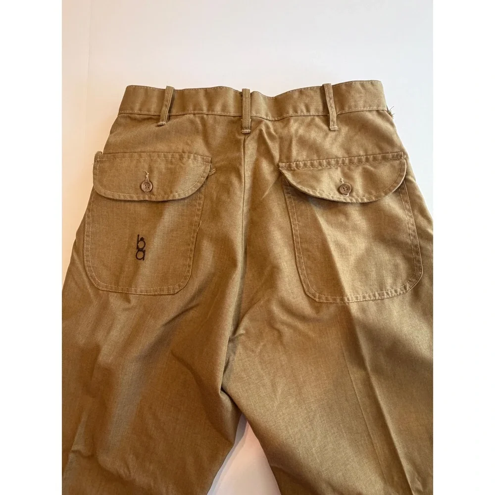 Bob Allen Sportswear Vintage Hunting Pants Tan Canvas Double Knee Mens 34x31